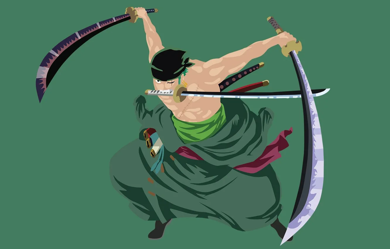 Photo wallpaper sword, game, One Piece, pirate, anime, man, fight, ken