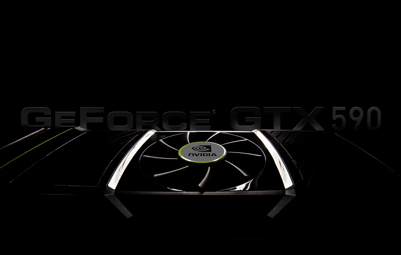 Photo wallpaper video card, Background, GeForce GTX 590