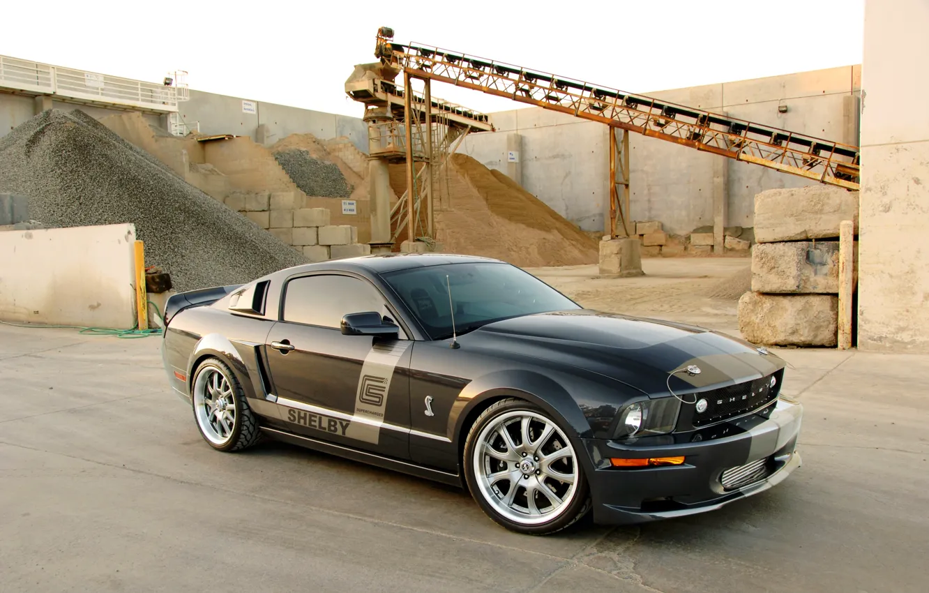 Photo wallpaper Mustang, Ford, Shelby, 2008, Mustang, Ford, Shelby, Turn 2