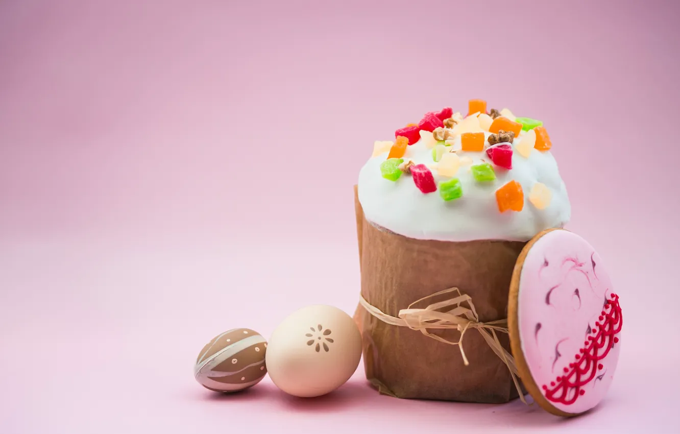 Photo wallpaper eggs, cookies, Easter, cake, cake, spring, Easter, eggs