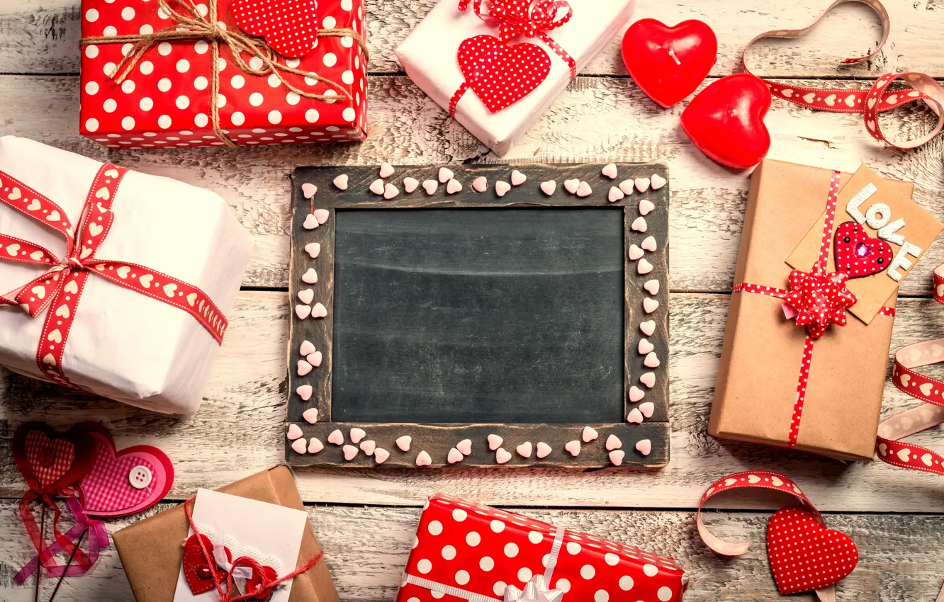 Photo wallpaper love, gift, heart, hearts, love, heart, wood, romantic