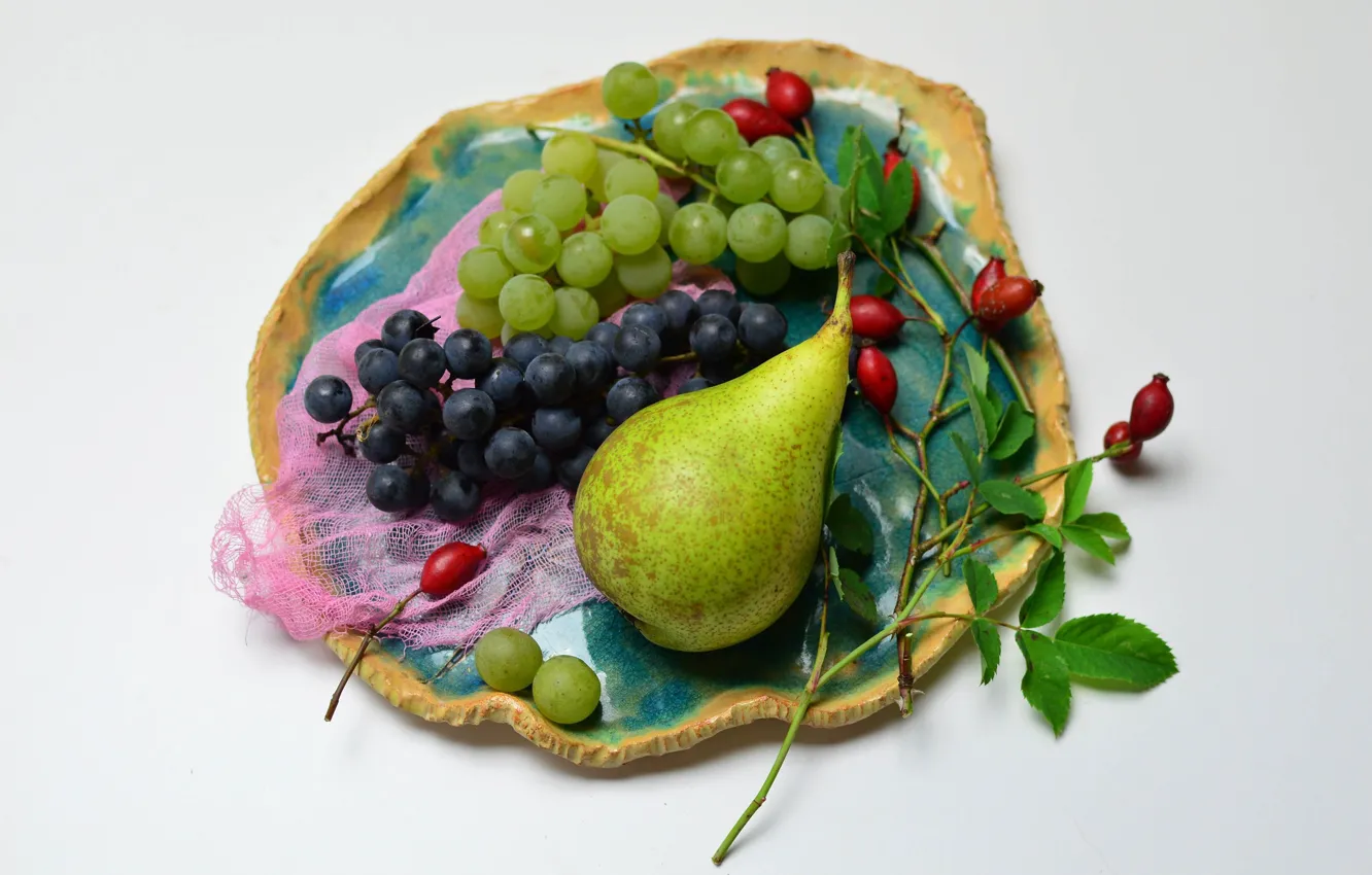 Photo wallpaper pear, fruit, still life