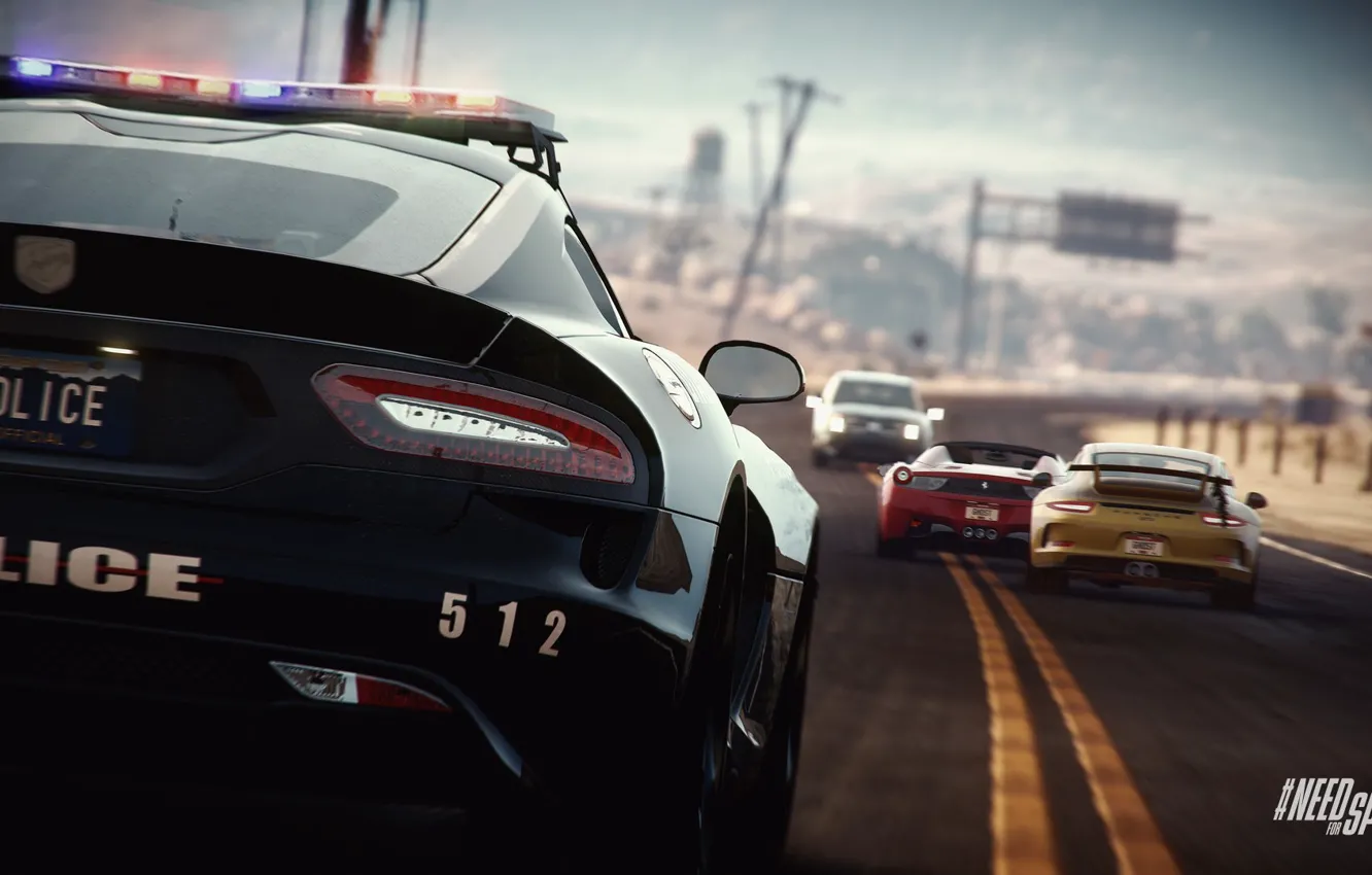 Photo wallpaper 911, Porsche, Dodge, Viper, Need for Speed, nfs, police, GTS