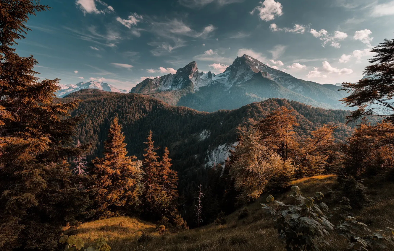 Photo wallpaper mountain, Bayern, Watzmann, Watzmann