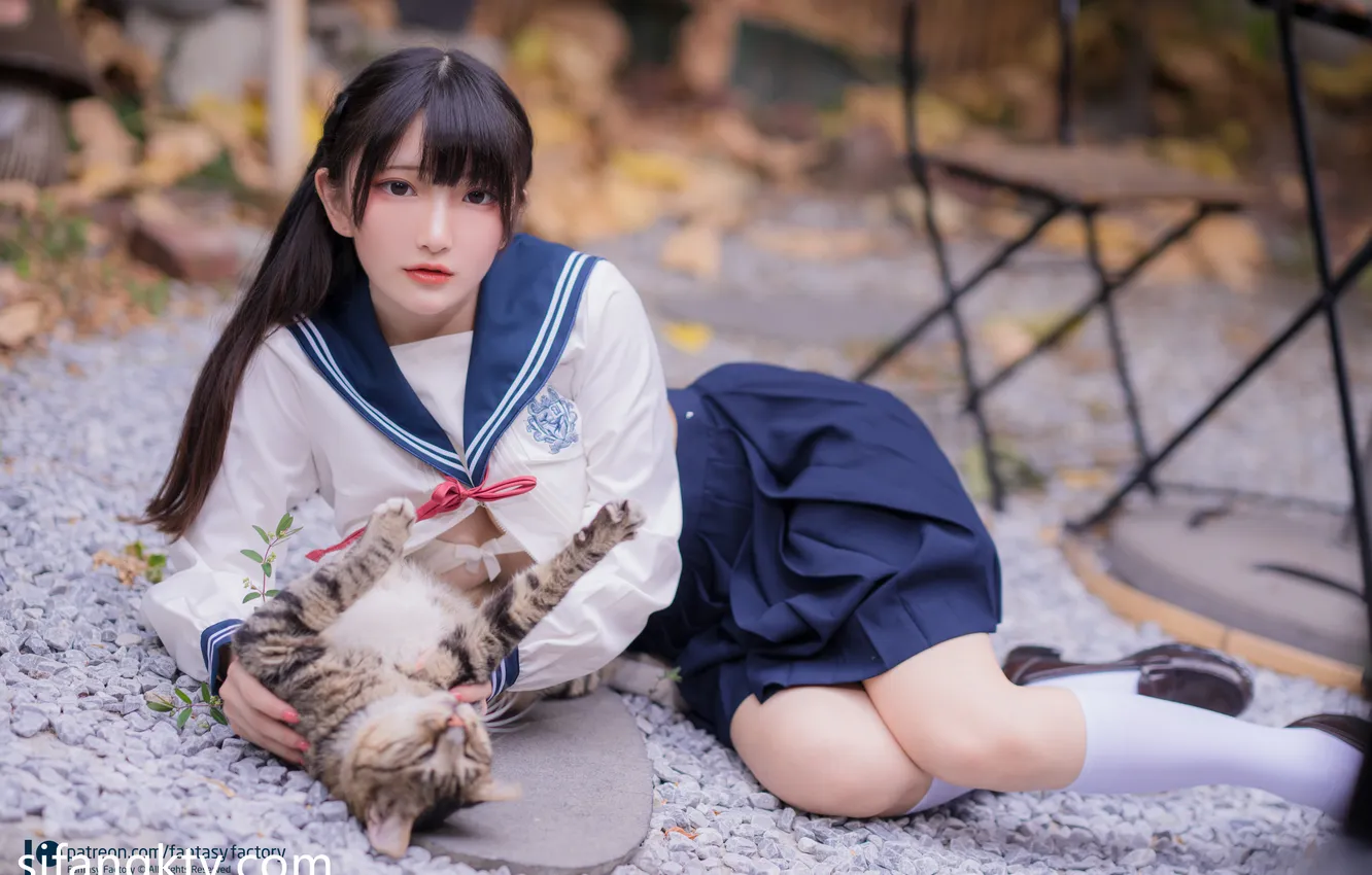 Photo wallpaper asian, Asian girl