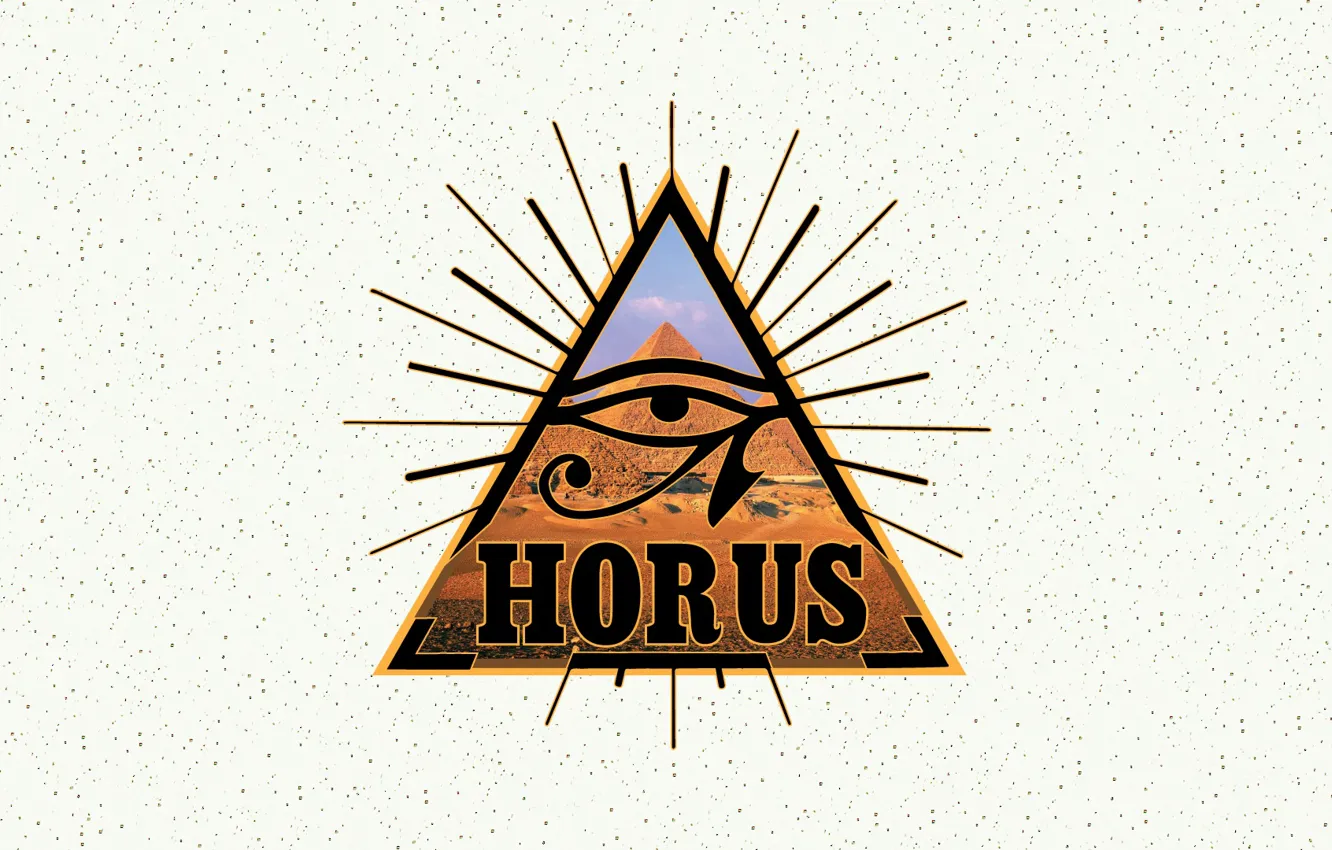Photo wallpaper Egypt, Eye of Horus, pyramide
