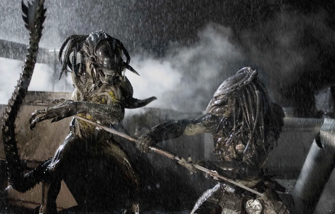 Photo wallpaper fiction, predator, horror, monster, fight
