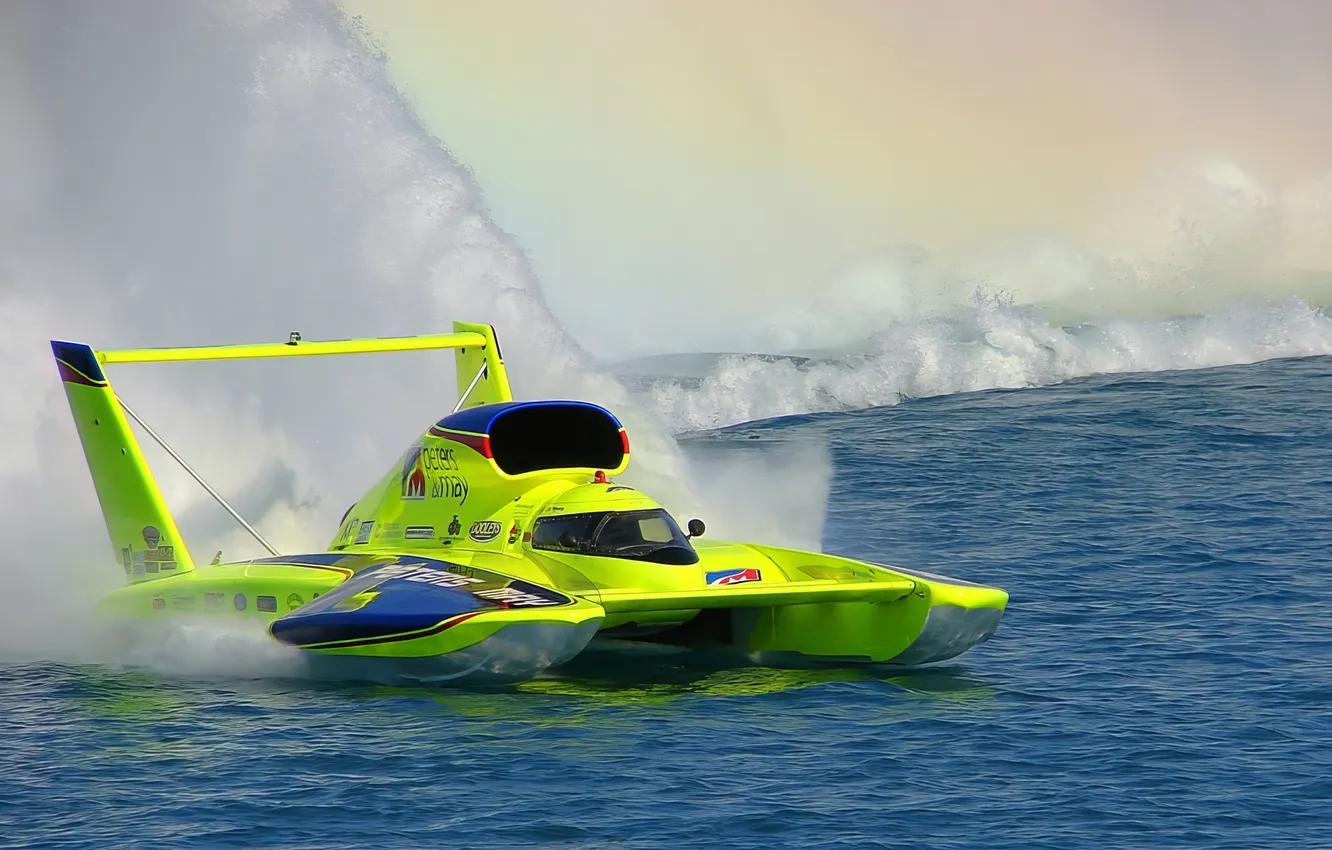 Photo wallpaper race, boat, speed