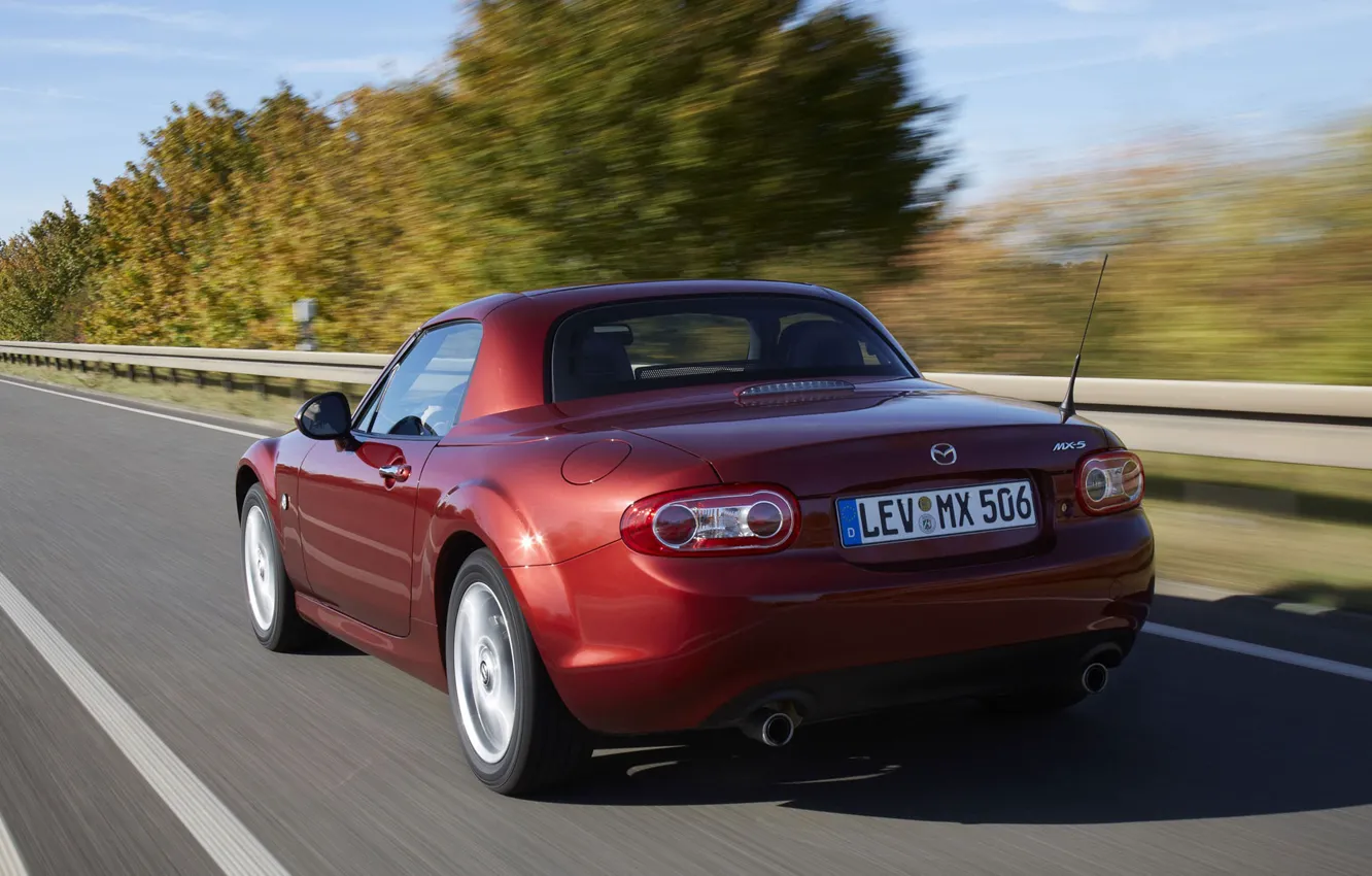 Photo wallpaper road, Roadster, Mazda, Coupe, MX-5