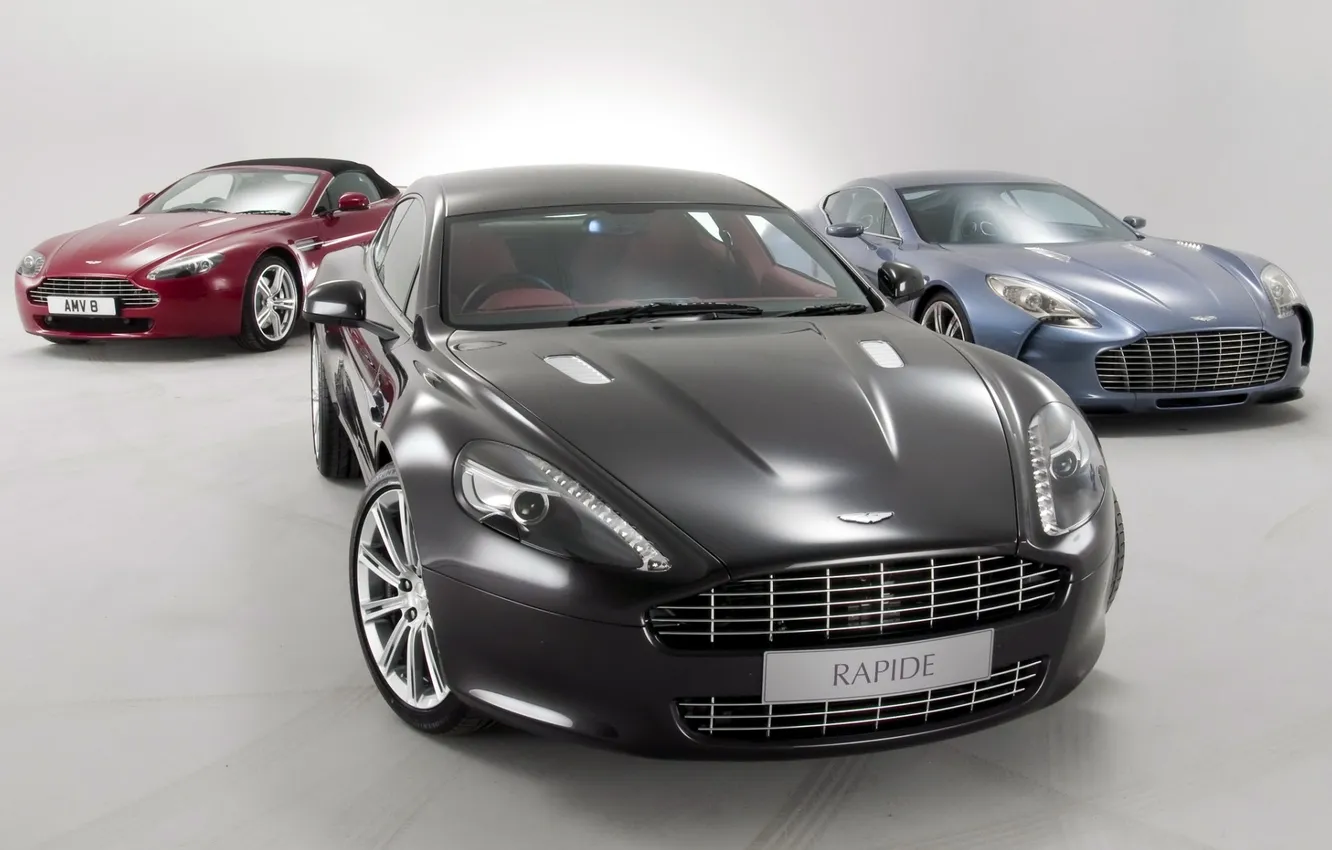 Photo wallpaper Aston Martin, Rapide, Vantage, Aston Martin, the front, One-77