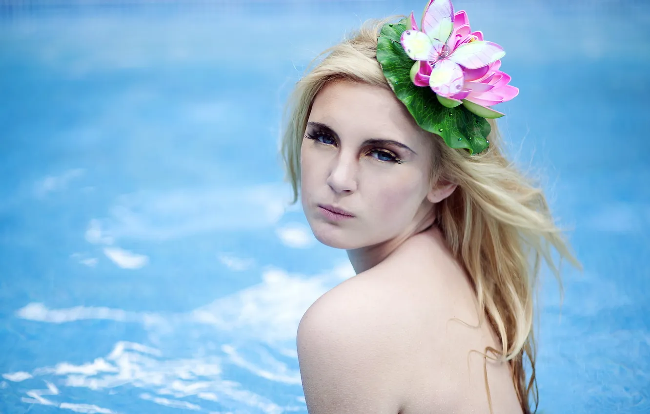 Photo wallpaper girl, portrait, hat