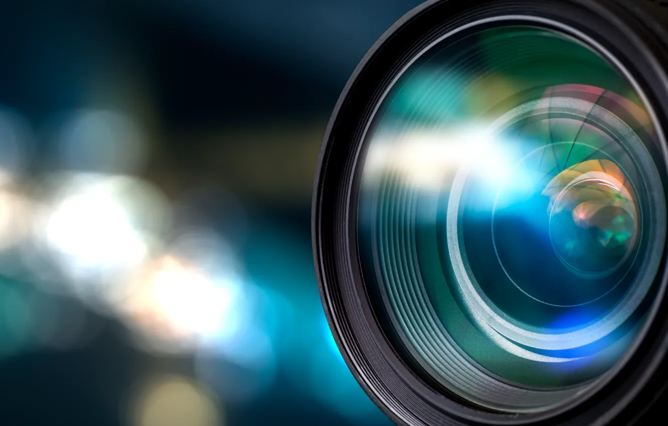 Photo wallpaper blur, the camera, lens, camera, hi-tech, bokeh, closeup, lens