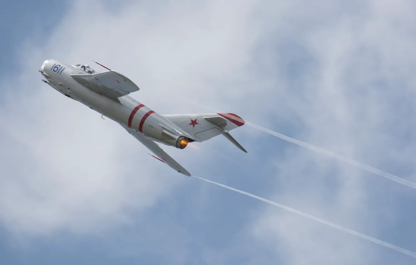 Photo wallpaper fighter, jet, Soviet, The MiG-17