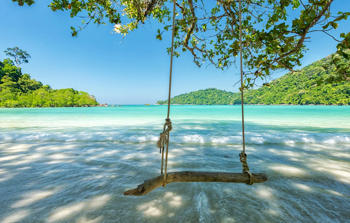 Photo wallpaper sand, sea, beach, nature, the ocean, summer, beach, sea