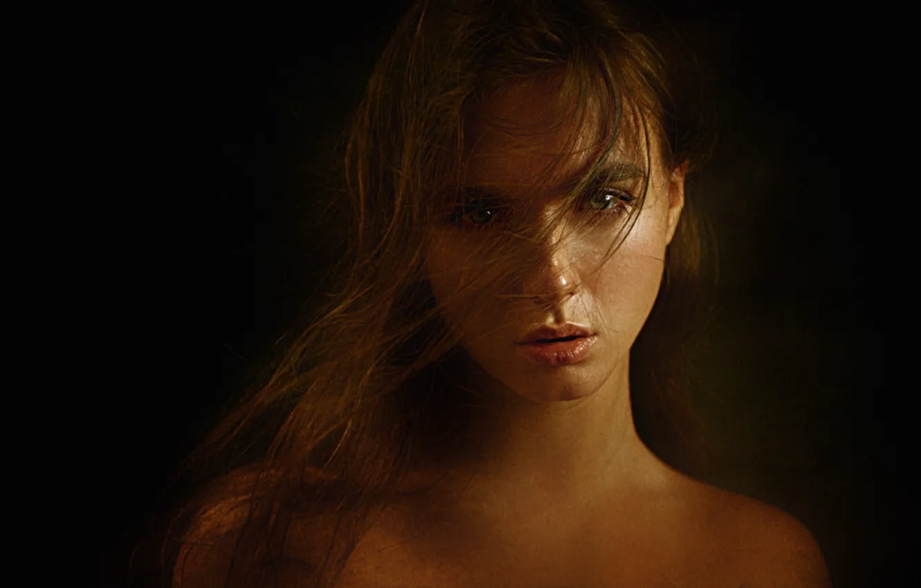 Photo wallpaper girl, close-up, portrait, George Chernyadev, Georgy Chernyadyev, Victoria Vishnevetskaya, Viktoria Vishnevetskaya