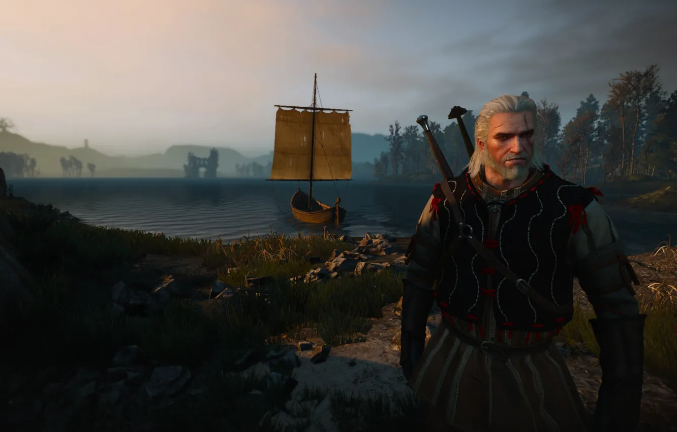 Photo wallpaper Witcher, Witcher 3 Wild Hunt, Geralt From Rivia