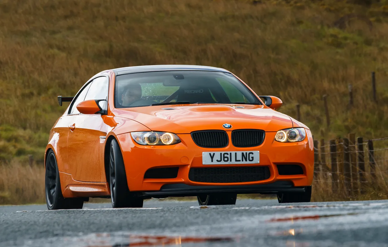 Photo wallpaper BMW, E92, front view, BMW M3 GTS