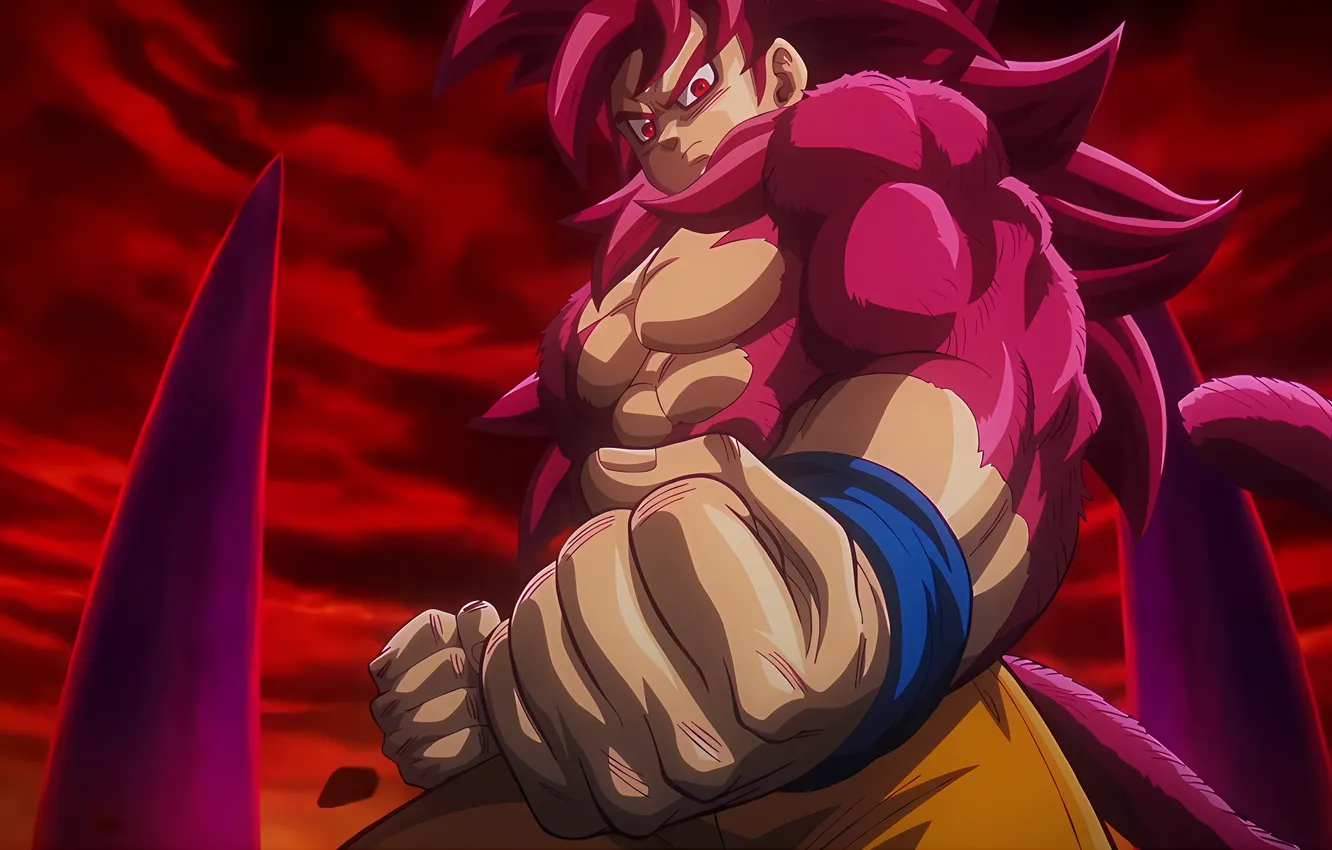 Photo wallpaper Goku, dragon ball daima, super saiyan 4 daima
