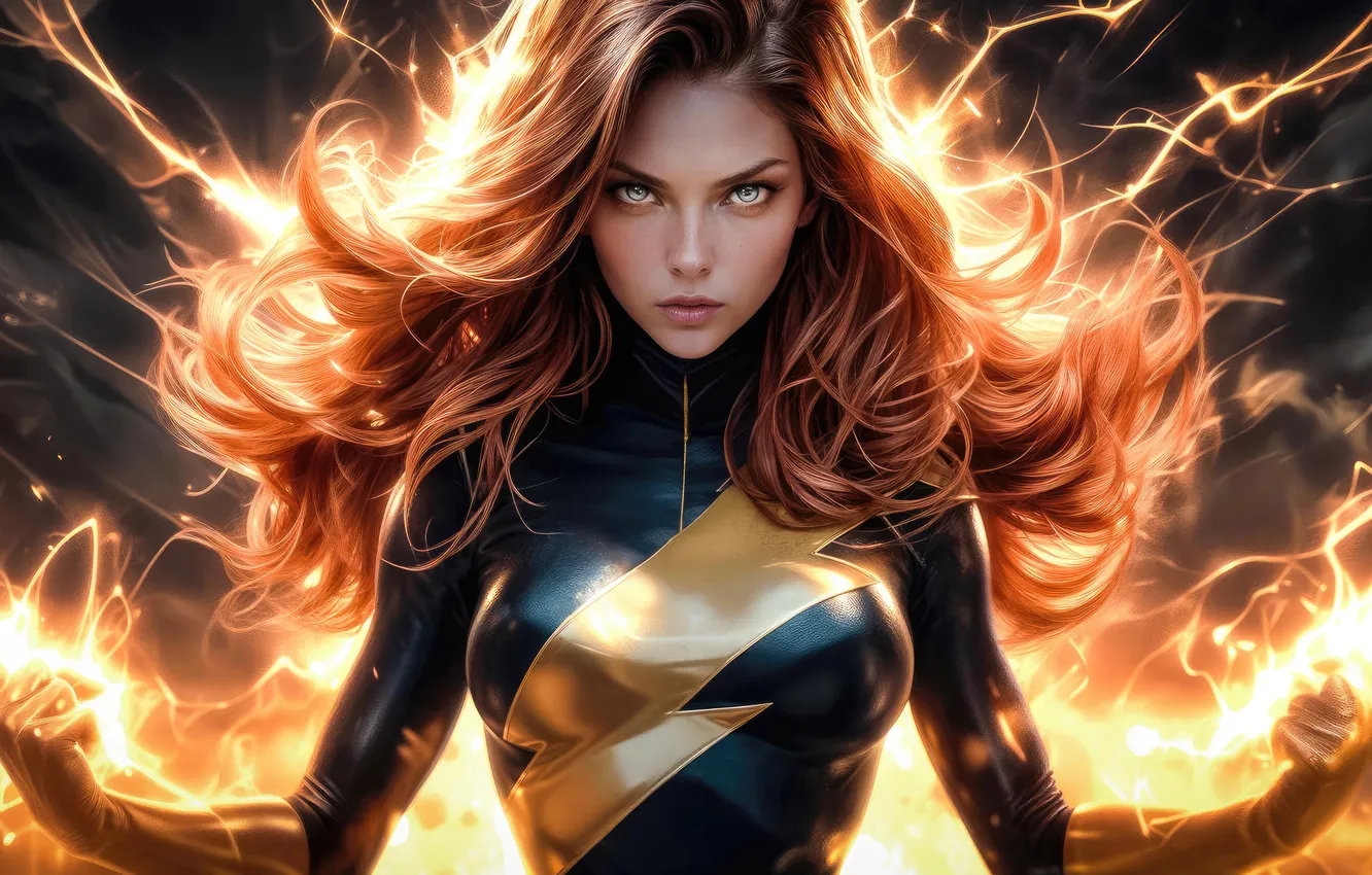 Photo wallpaper X-Men, Jean Grey, fantast art