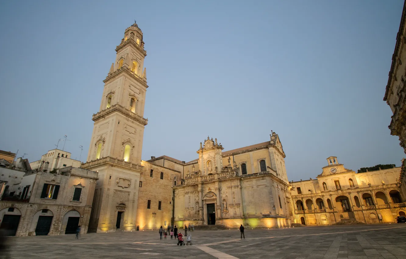 Photo wallpaper Italy, Lecce, Piazza Duomo