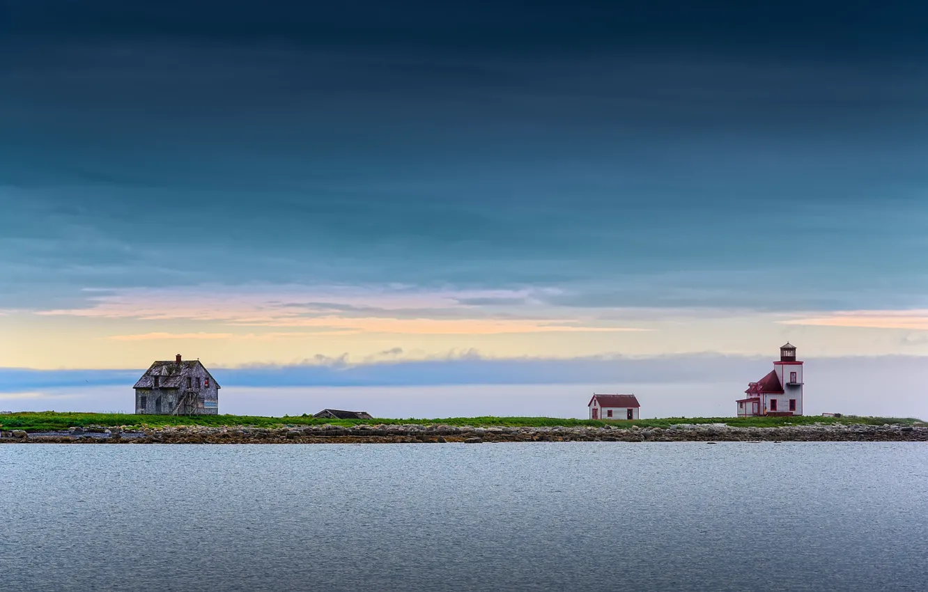 Photo wallpaper sea, island, home