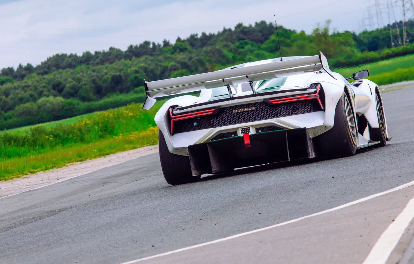 Photo wallpaper rear view, Brabham, BT62, Brabham BT62