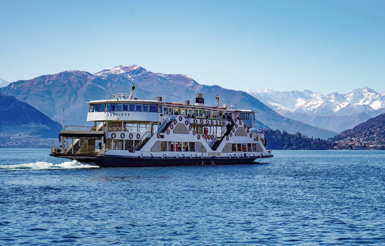 Photo wallpaper retro, ship, a pleasure