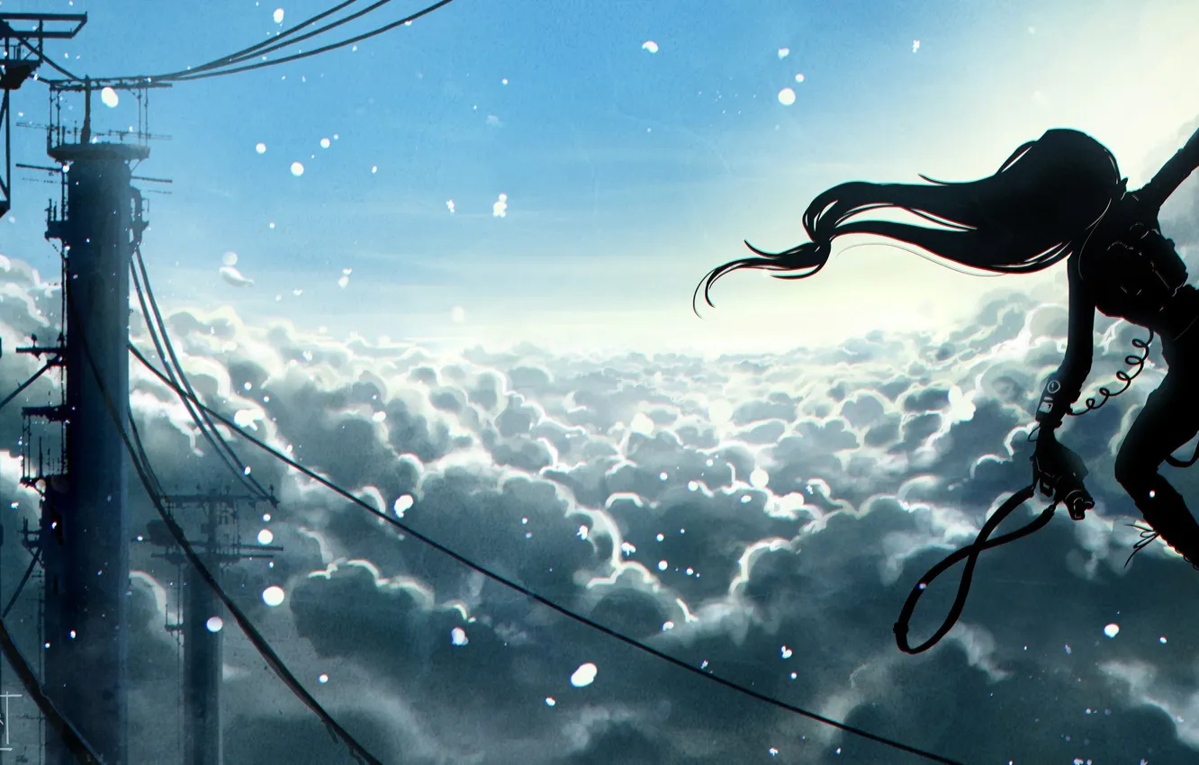 Photo wallpaper tower, sky, camera, KateFox, Сlimber