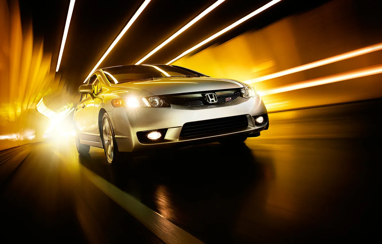 Photo wallpaper machine, metallic, Honda, jeff ludes