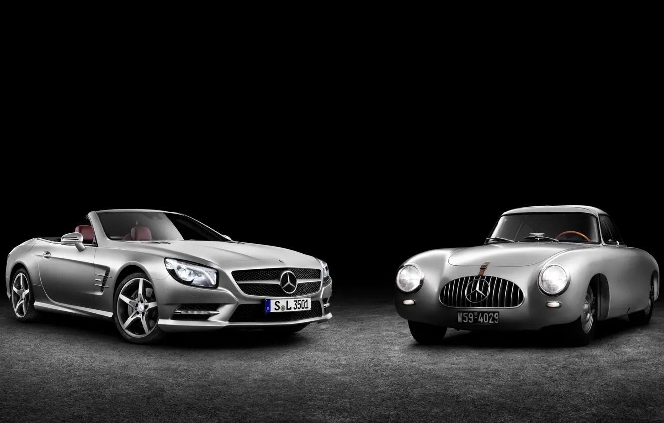 Photo wallpaper darkness, Mercedes-Benz, twilight, Mercedes, AMG, and, SL-class, sl350