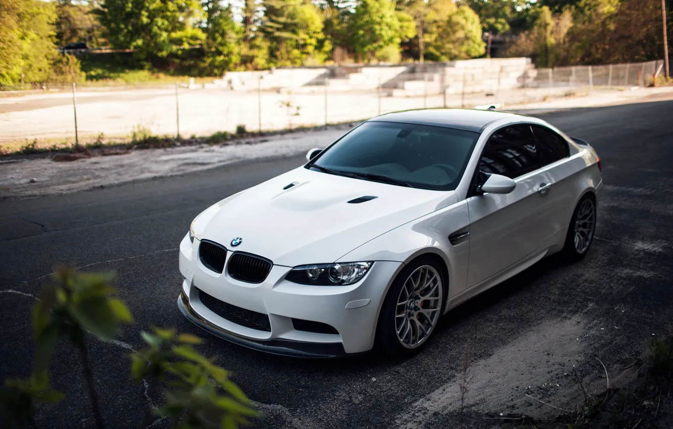 Photo wallpaper BMW, white, Classic, e92