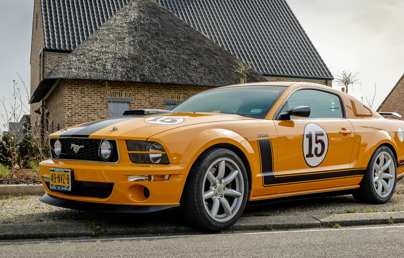 Photo wallpaper Mustang, Ford, Saleen, 302, Jones, Parelli