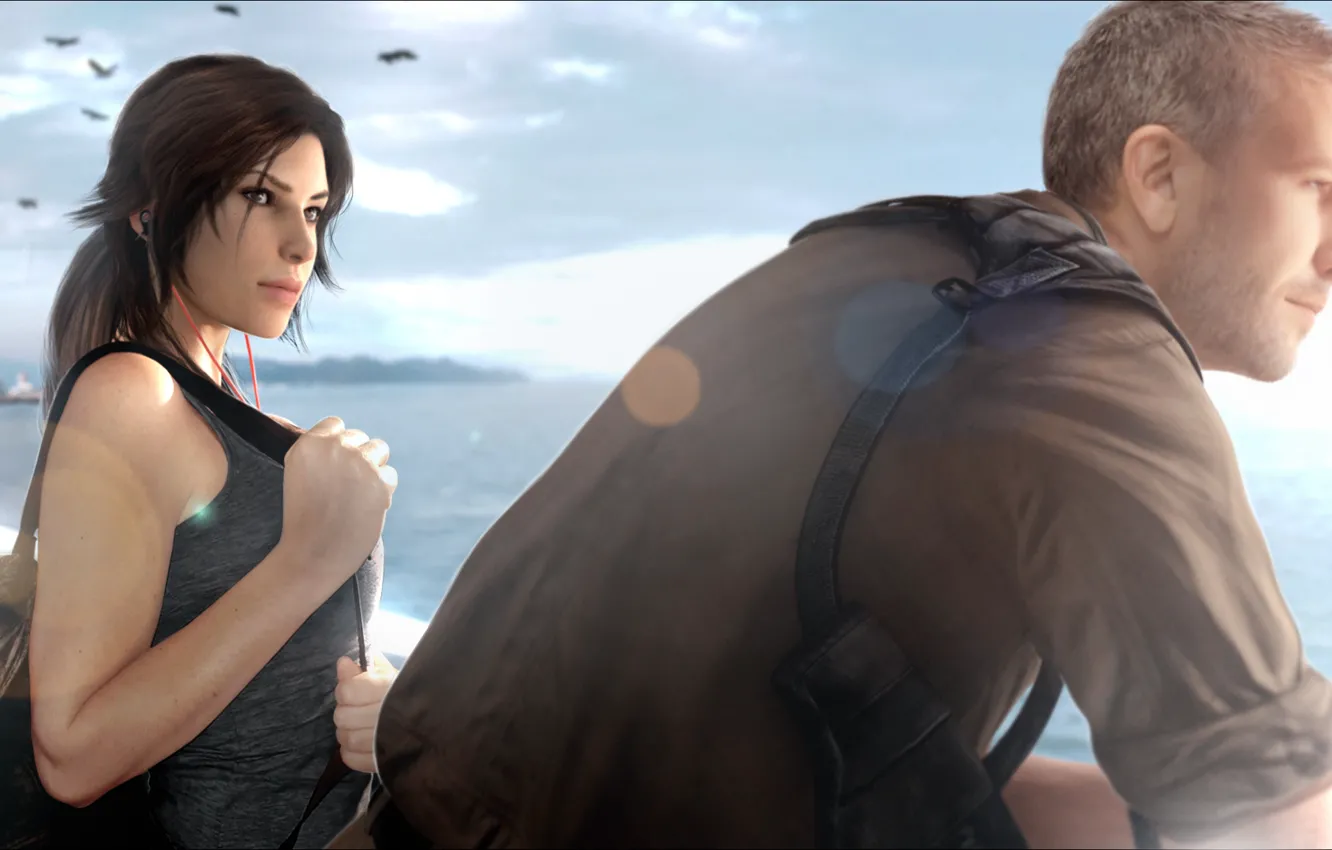 Photo wallpaper girl, male, Square Enix, Lara Croft, Crystal Dynamics, reborn, Conrad Roth