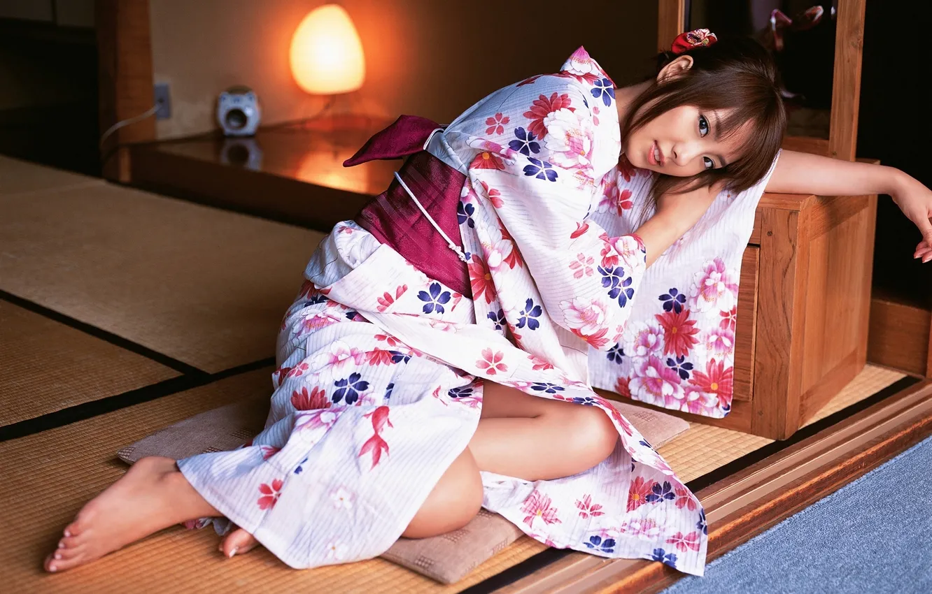 Photo wallpaper Japanese, Japan, kimono, Azusa Yamamoto