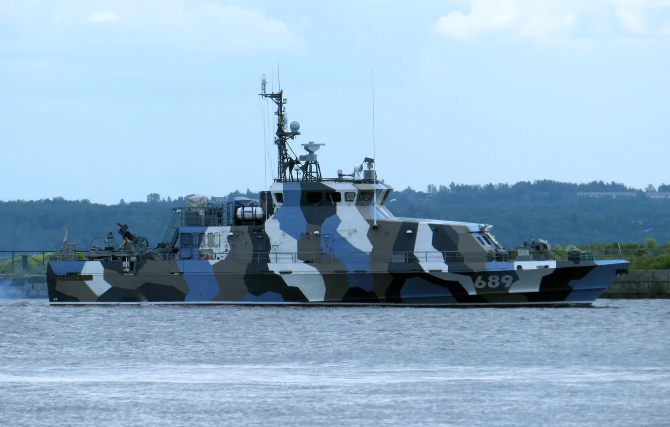 Photo wallpaper camouflage, anti-sabotage boat, Rook