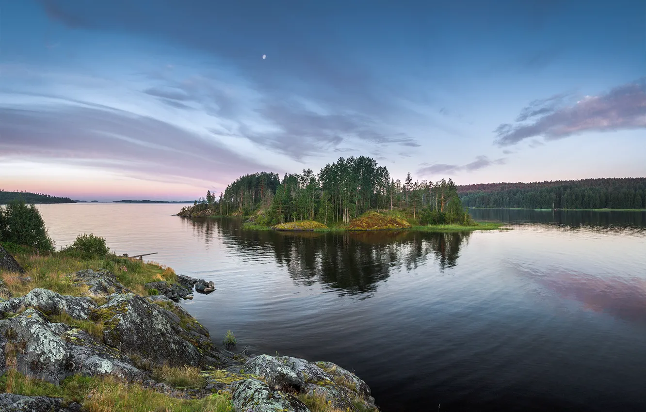 Photo wallpaper Russia, Karelia, Ladoga Skerries