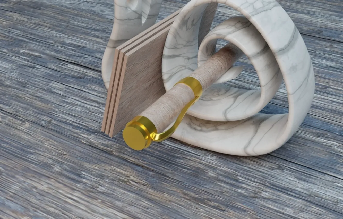 Photo wallpaper snail, handle, stand, render, AlexStormND