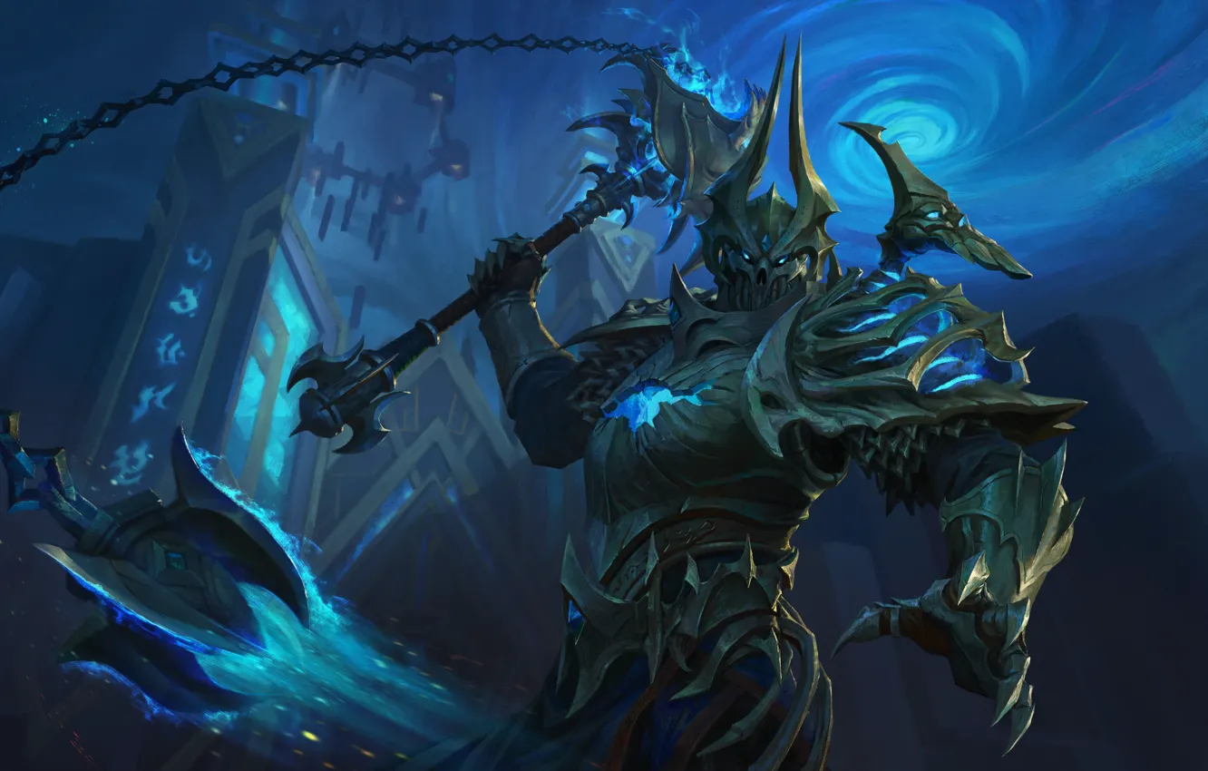 Photo wallpaper armor, World of Warcraft, stroke, wow, art, boss, Blizzard Entertainment, role-playing game