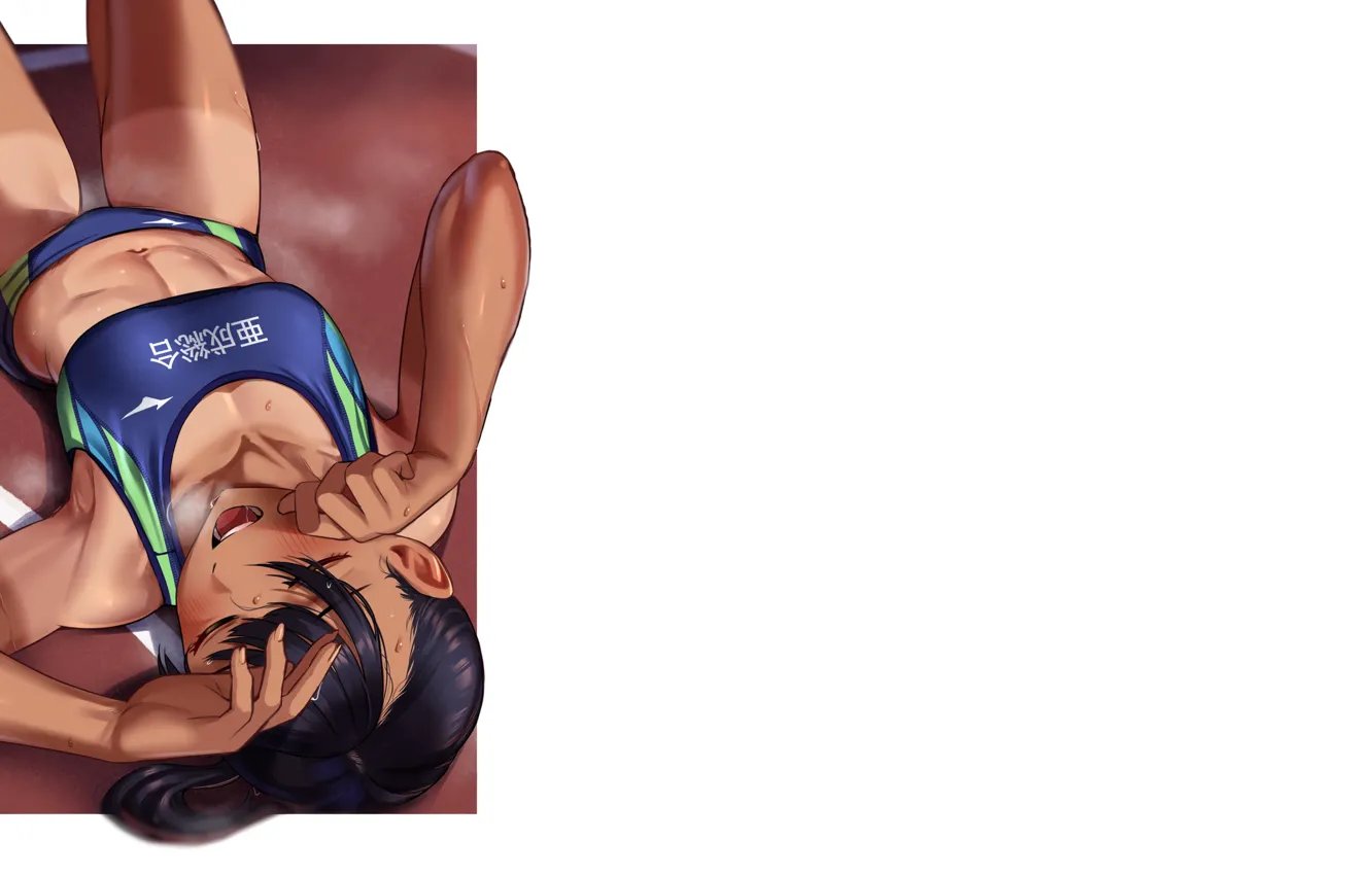 Photo wallpaper kawaii, hot, sexy, wet, anime, High School, babe, tummy