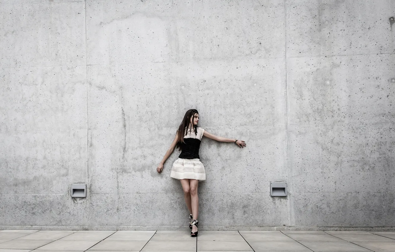 Photo wallpaper girl, pose, background