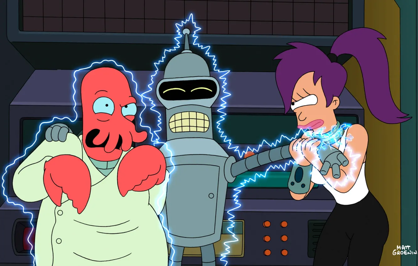 Photo wallpaper blow, Dr., Bender, Futurama, Zoidberg, Zoidberg, Futurama, cartoon