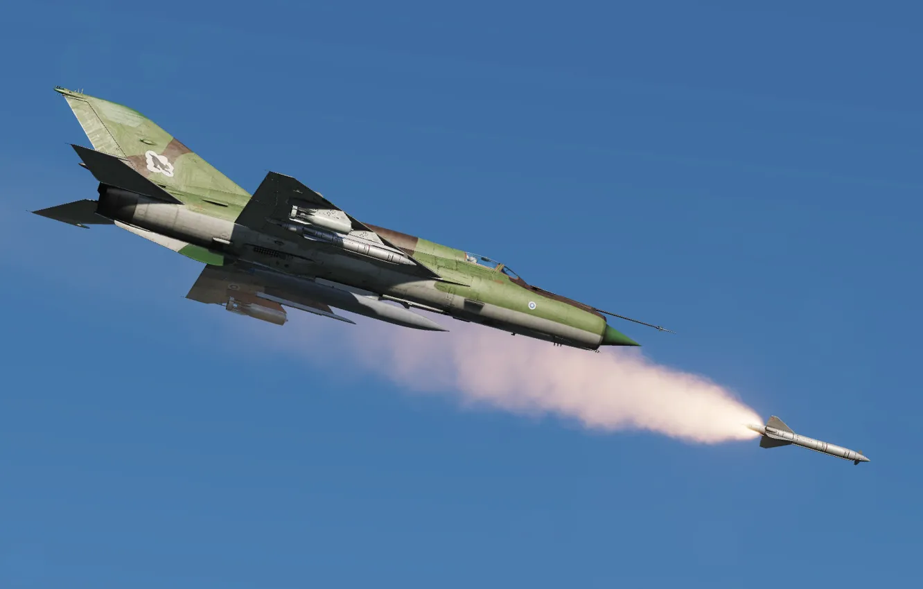 Photo wallpaper OKB MiG, The Finnish air force, MiG-21bis