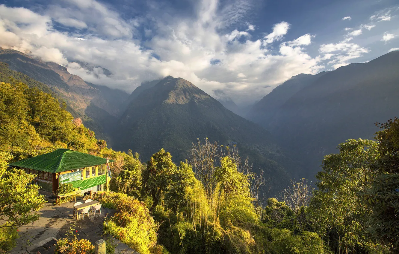 Photo wallpaper mountains, Nepal, Annapurna