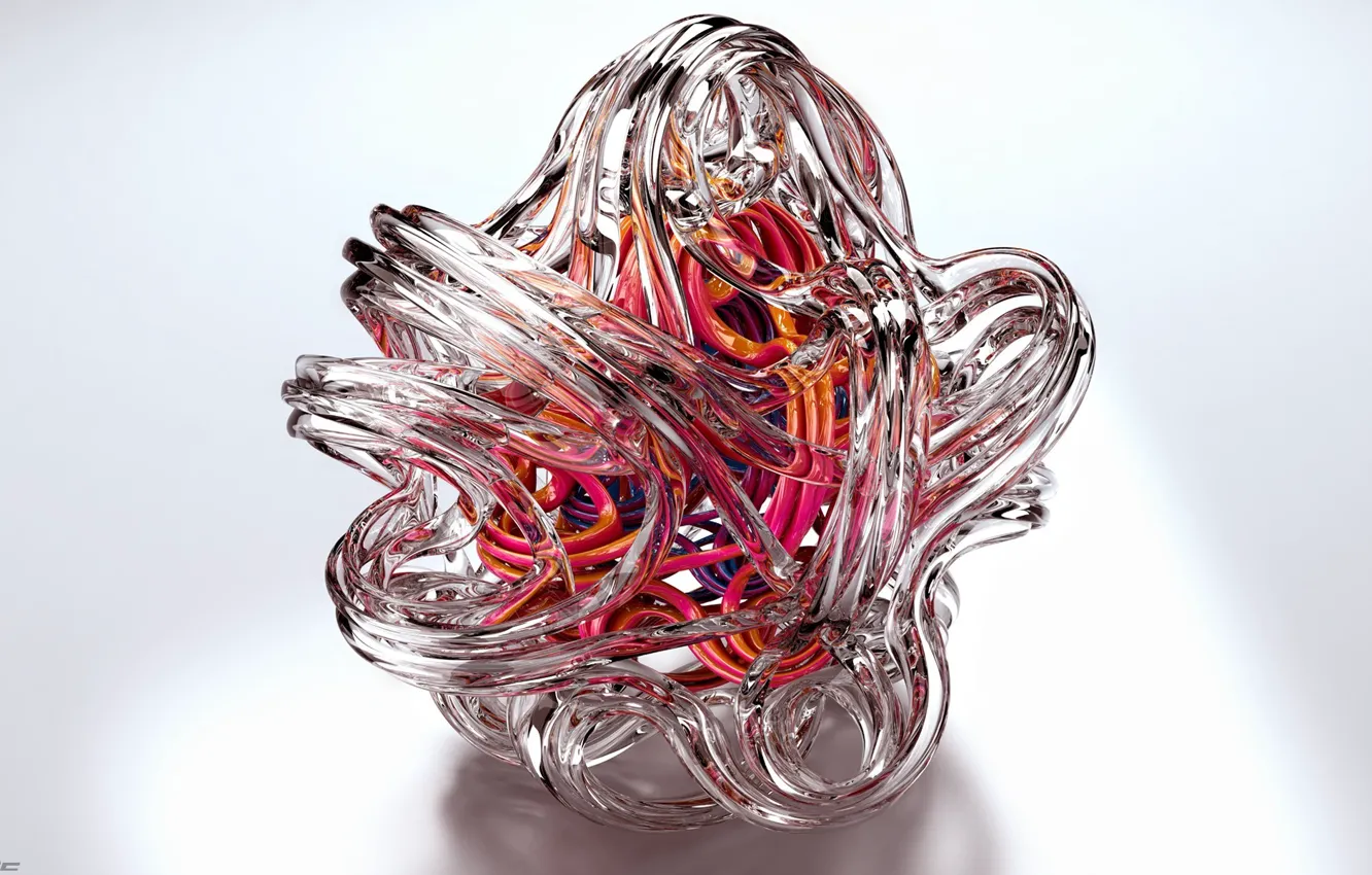 Photo wallpaper glass, stars, tangle