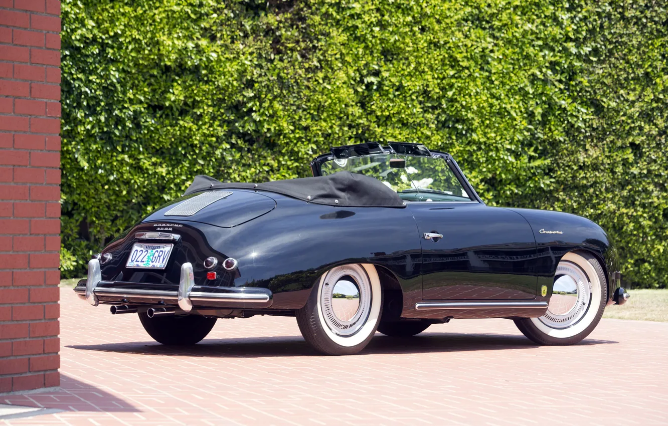 Photo wallpaper Porsche, 1954, 356, rear view, Porsche 356 1500 Continental Cabriolet