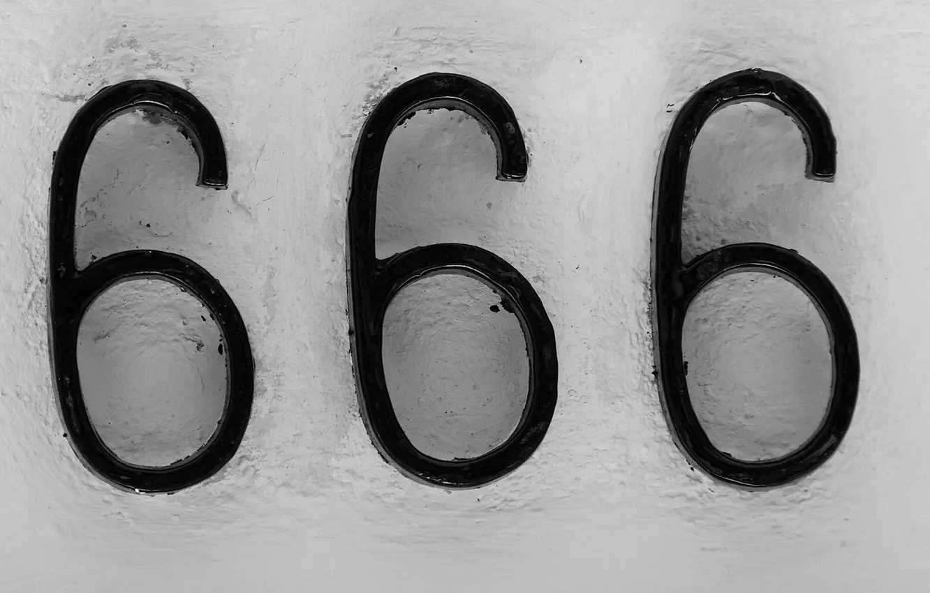 Photo wallpaper room, figures, monochrome, 666