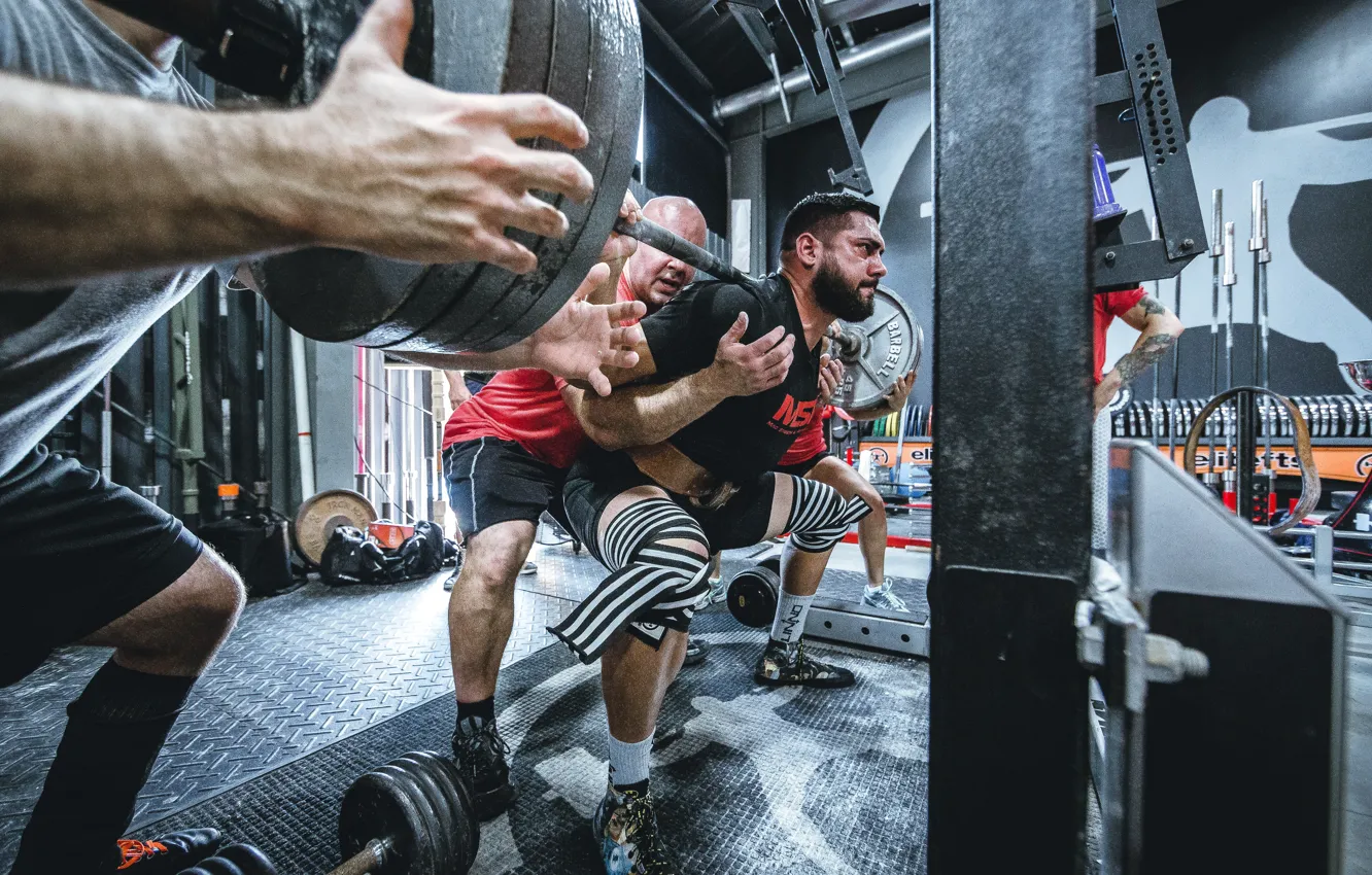 Photo wallpaper Muscle, power, man, men, Sport, workout, fitness, strong