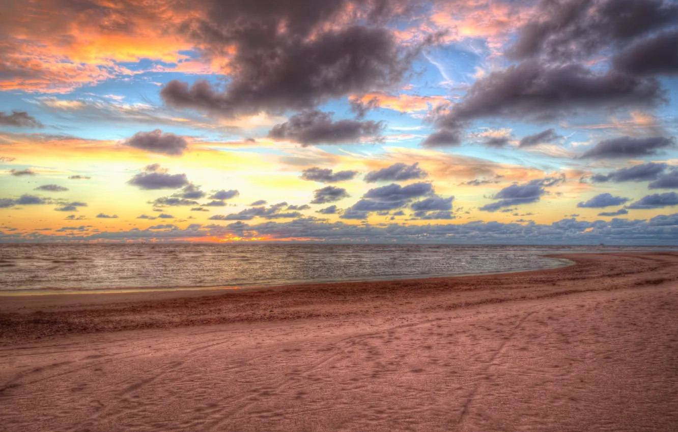 Photo wallpaper sea, the sky, shore