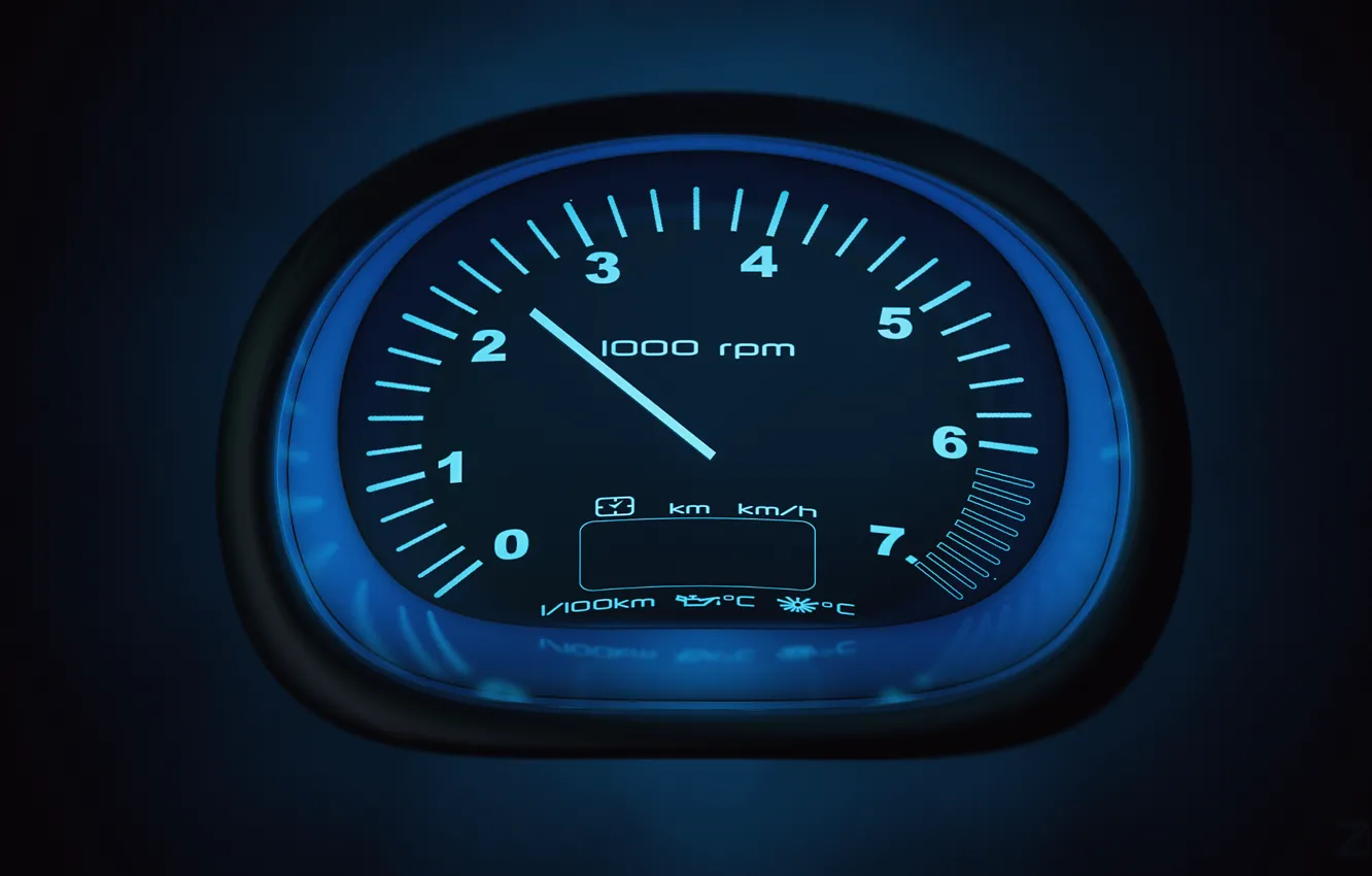 Photo wallpaper auto, speed, speedometer, tachometer