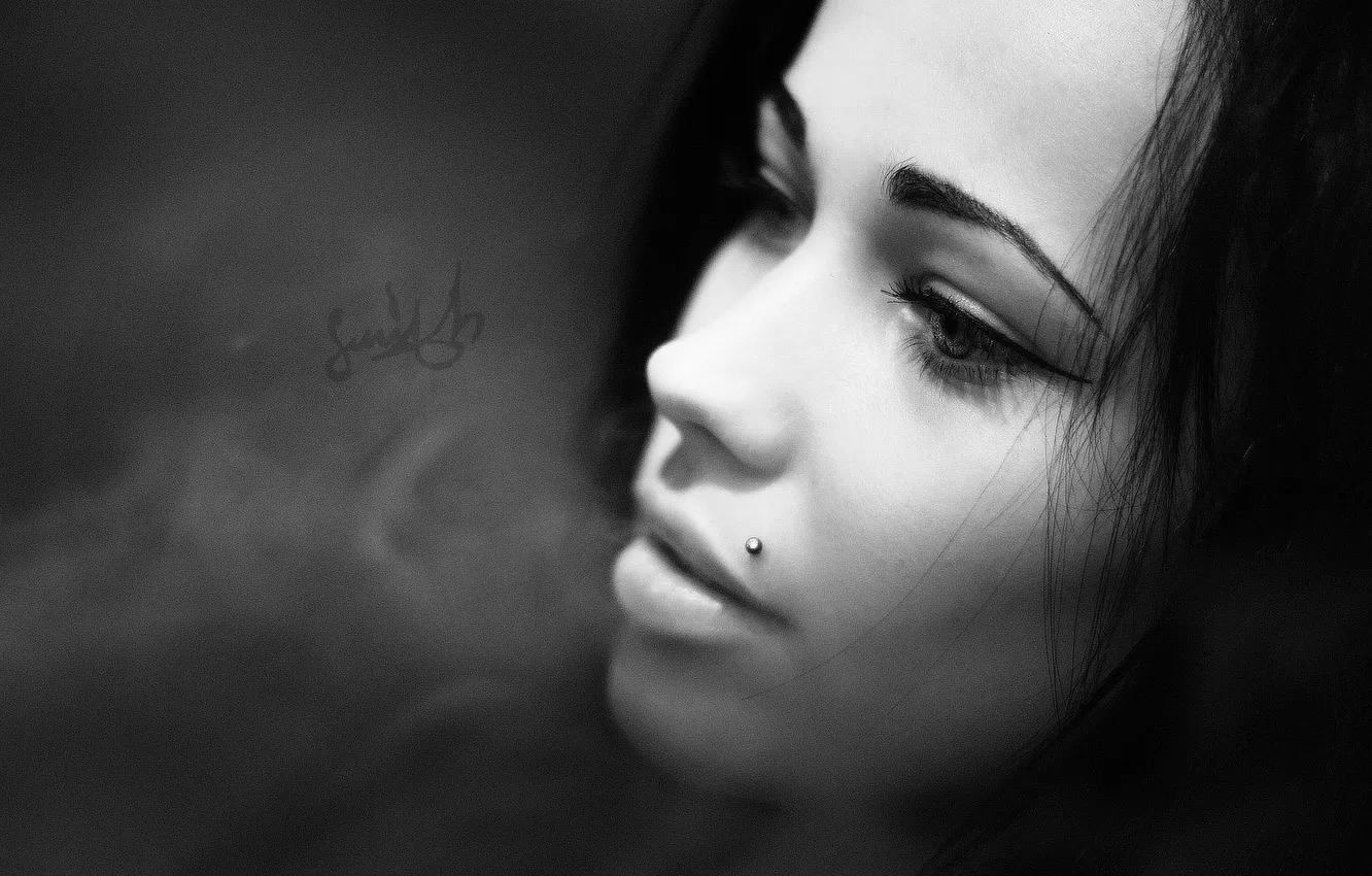 Photo wallpaper girl, piercing, Vladimir Smith, Vladimir Smith